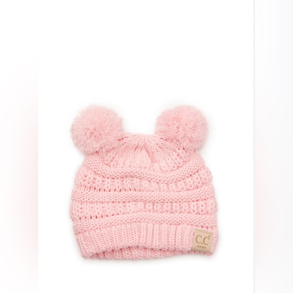 C.C Other - C.C Kids Pink Pom-Pom Beanie